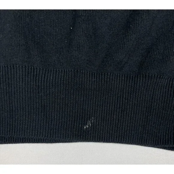 Polo Golf Ralph Lauren Men XXL Black 100% Cotton V-Neck Knit Sweater Vest - Picture 4 of 7